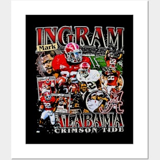 Mark Ingram College Vintage Bootleg Posters and Art